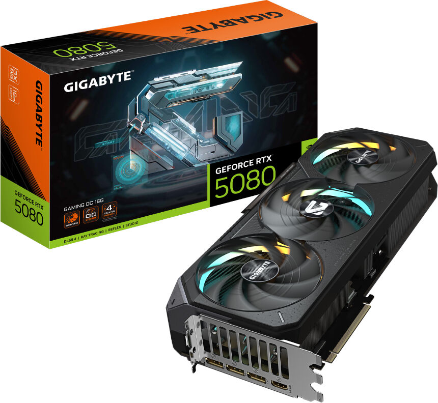 GIGABYTE GeForce RTX 5080 GAMING 16GB OC Graphics Card