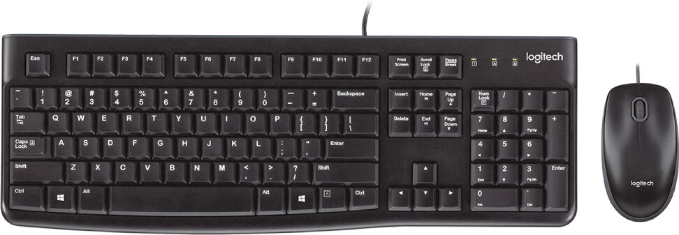 Logitech MK120 Keyboard & Mouse Combo - Black