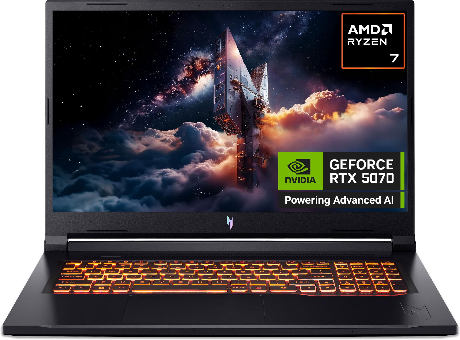 Acer Nitro V 17 AI AMD Ryzen 7 260 16GB RAM 1TB SSD RTX 5070 Graphics 17.3" Windows 11 Home Gaming Laptop