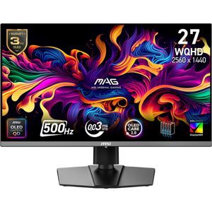 MSI MAG 272QP QD-OLED X50 27" QHD QD-OLED 500Hz 0.03ms Gaming Monitor MSI MAG 272QP QD-OLED X50 27" QHD QD-OLED 500Hz 0.03ms Gaming Monitor