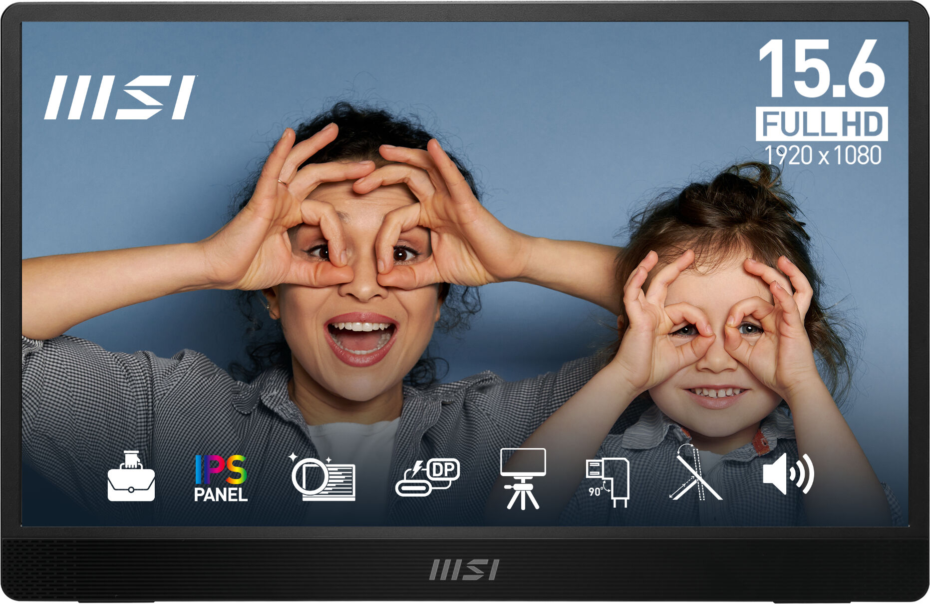 MSI PRO MP161 E2U 15.6" IPS Full HD 60 Hz 4ms USB-C Portable Monitor