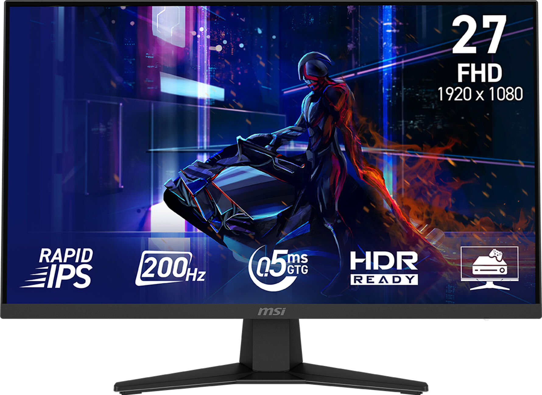MSI MAG 274F 27-Inch 200Hz FHD Gaming Monitor - Rapid IPS, 0.5ms Response, HDR Ready, Adaptive-Sync