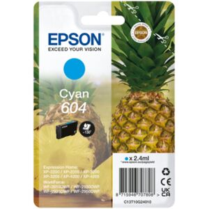 Epson C13T10G24010/604 Cyan 24ml Ink Cartridge 130 Pages - Compatible with XP & WF Series Printer