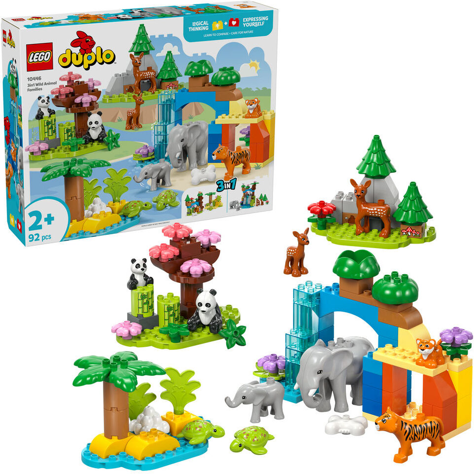Lego DUPLO Town 3in1 Wild Animal Families Set Learning Toy 10446