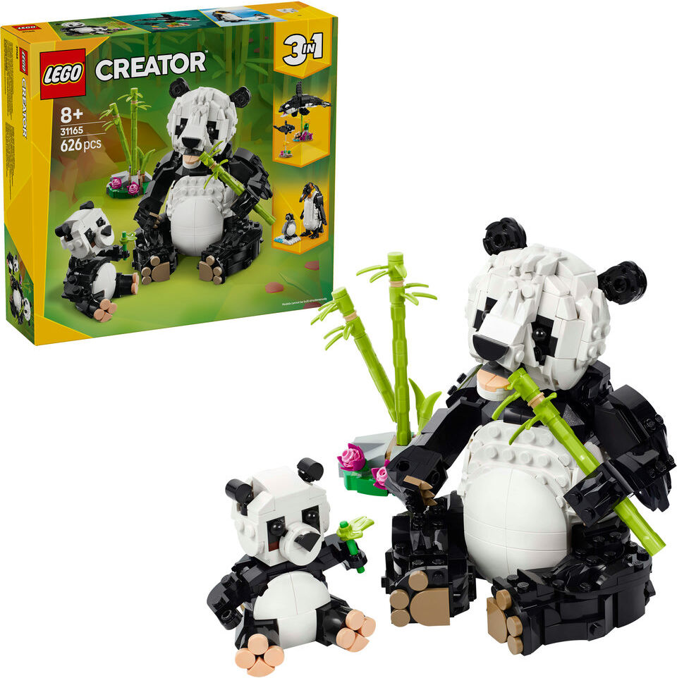 Lego Creator 3in1 Wild Animals: Panda Family Toy Playset 31165