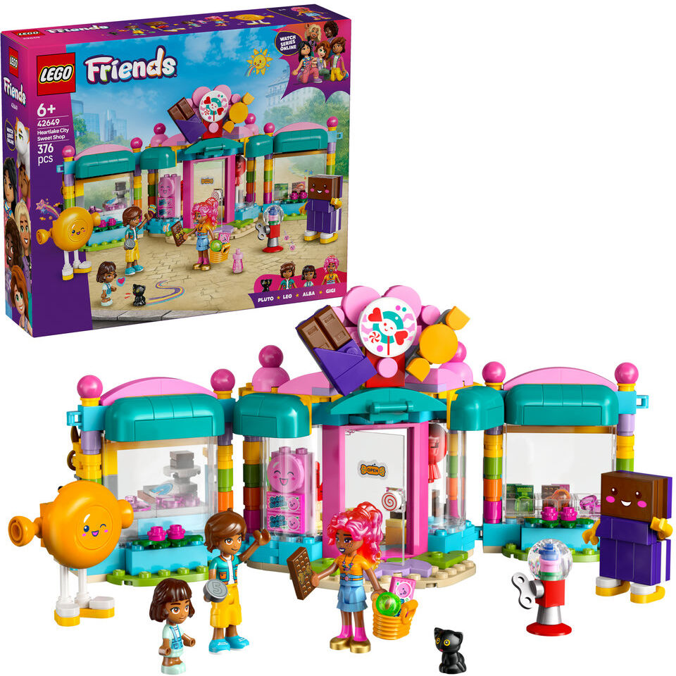 Lego Friends Heartlake City Sweet Shop Pretend-Play Set, Role-Play Toy 42649