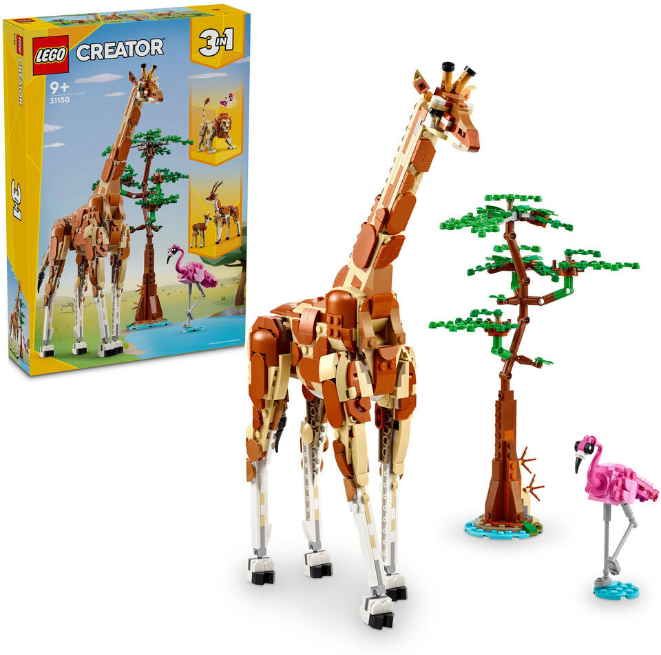 Lego Creator Wild Safari Animals 3in1 Set 31150