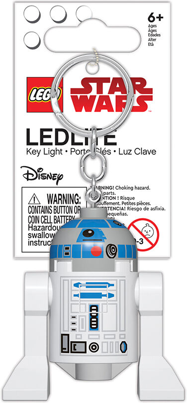 Lego Star Wars R2-D2 Minifigure Key Light (Keyring / Keychain)