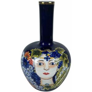 Face porcelain vase DKD Home Decor Bleu One size Face porcelain vase DKD Home Decor Bleu One size