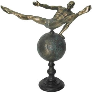 Decorative resin gymnast figurine, modern world DKD Home Decor Doré One size Decorative resin gymnast figurine, modern world DKD Home Decor Doré One size