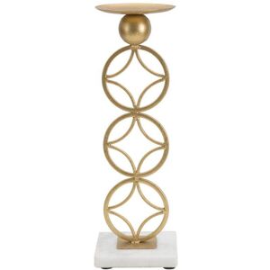 Candleholder Mauro Ferretti Star Doré 10x10x32 cm Candleholder Mauro Ferretti Star Doré 10x10x32 cm