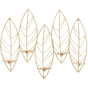 Wall candle holder Mauro Ferretti Leaf Doré 66x14x56 cm Wall candle holder Mauro Ferretti Leaf Doré 66x14x56 cm