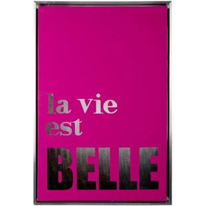 La vie est belle wall decoration Present Time Medium Rose 40x3,2 cm La vie est belle wall decoration Present Time Medium Rose 40x3,2 cm