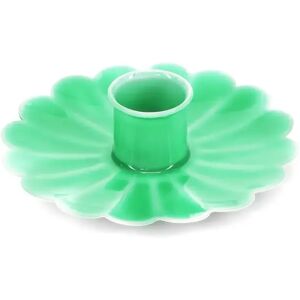 Enamel flower flat candle holder Rex London Vert 9,3x9,3x2,5 cm Enamel flower flat candle holder Rex London Vert 9,3x9,3x2,5 cm
