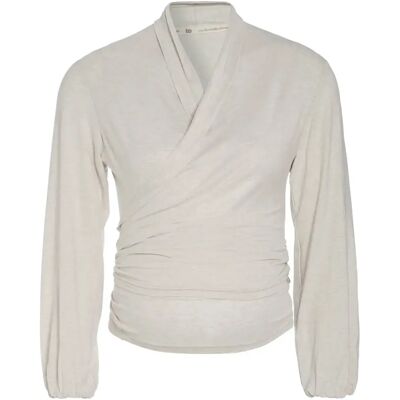 Women's Maternity Wrap Top Baby's Only Glow Beige XL Women's Maternity Wrap Top Baby's Only Glow Beige XL