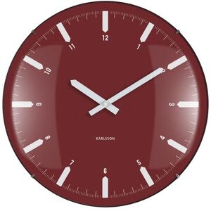Wall clock Karlsson Realista Dome Rouge 4.5x35 cm Wall clock Karlsson Realista Dome Rouge 4.5x35 cm