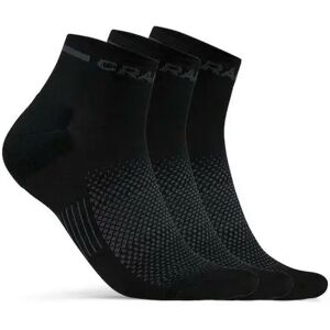 Football Socks Craft core dry mid (x3) Noir 40/42 Football Socks Craft core dry mid (x3) Noir 40/42