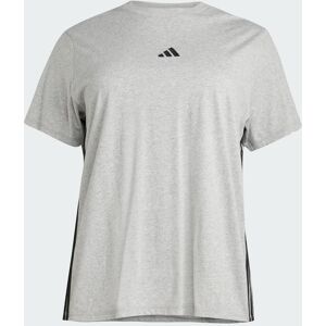 Women's T-shirt adidas Essentials 3-Stripes Gris 1X Women's T-shirt adidas Essentials 3-Stripes Gris 1X