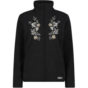 Women's zip-up fleece sweatshirt CMP Noir 2XS Women's zip-up fleece sweatshirt CMP Noir 2XS
