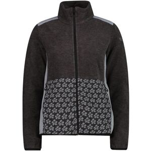 Women's zip fleece sweatshirt CMP Gris 2XS Women's zip fleece sweatshirt CMP Gris 2XS