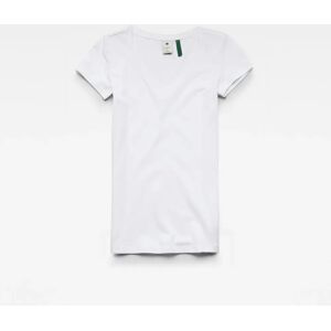 Women's T-shirt G-Star Base v t cap sl Blanc 2XS Women's T-shirt G-Star Base v t cap sl Blanc 2XS