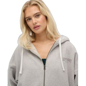 Women's hooded sweatshirt Superdry Athletic Essentials Gris S Women's hooded sweatshirt Superdry Athletic Essentials Gris S