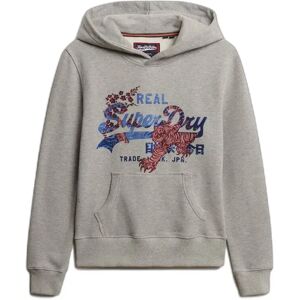 Women's hooded sweatshirt Superdry Tokyo Vintage Logo Gris 2XS Women's hooded sweatshirt Superdry Tokyo Vintage Logo Gris 2XS