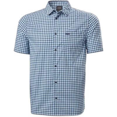 Regular short sleeve shirt Helly Hansen Fjord Qd Ss Bleu S Regular short sleeve shirt Helly Hansen Fjord Qd Ss Bleu S