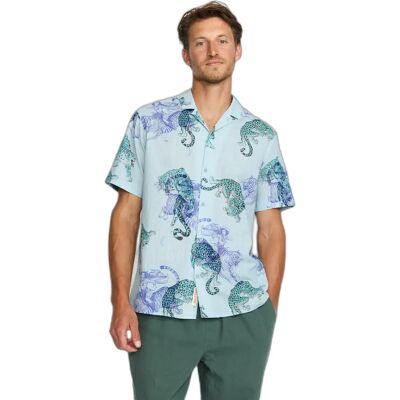 Chemise cubaines Revolution Bleu L Chemise cubaines Revolution Bleu L