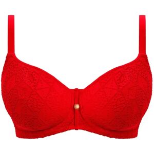Padded Heart Shape Bikini Top Women Freya Nomad Nights Rouge 95D Padded Heart Shape Bikini Top Women Freya Nomad Nights Rouge 95D