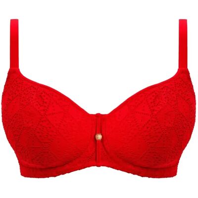 Padded Heart Shape Bikini Top Women Freya Nomad Nights Rouge 85H Padded Heart Shape Bikini Top Women Freya Nomad Nights Rouge 85H