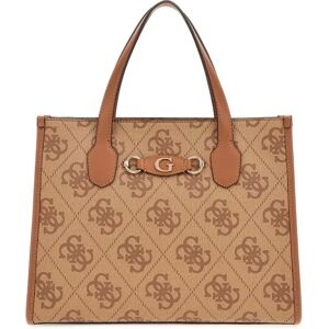 Women's 2-compartment Handbag Guess Izzy Tote Marron TU Women's 2-compartment Handbag Guess Izzy Tote Marron TU