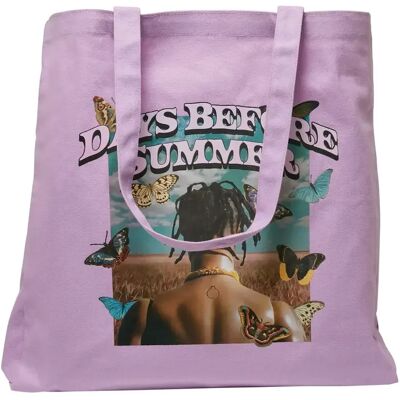 Canvas tote bag Mister Tee Days Before Summer Oversize Violet TU Canvas tote bag Mister Tee Days Before Summer Oversize Violet TU