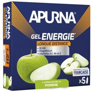 5 long distance energy gels green apple +2h effort Apurna Bleu 35 g 5 long distance energy gels green apple +2h effort Apurna Bleu 35 g