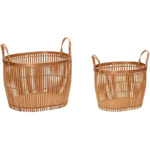 Hübsch Interior Vantage Storage Baskets - Set of 2 - Natural Hübsch Interior Vantage Storage Baskets - Set of 2 - Natural