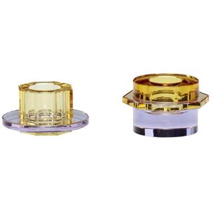 Candleholders Hubsch Interior Kiosk (x2) Doré 6x4 cm Candleholders Hubsch Interior Kiosk (x2) Doré 6x4 cm