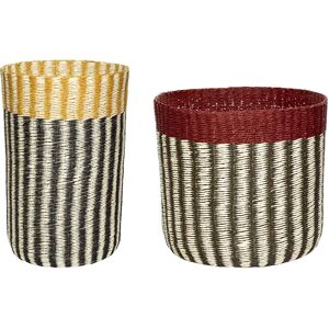 Storage basket Hubsch Interior Vertigo (x2) Noir 36x55/40x35 cm Storage basket Hubsch Interior Vertigo (x2) Noir 36x55/40x35 cm