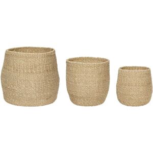 Hübsch Natural Abaca Storage Basket - 3 Sizes Hübsch Natural Abaca Storage Basket - 3 Sizes