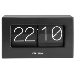 Table clock Karlsson Boxed Flip Noir 20.5x11.5x7 cm Table clock Karlsson Boxed Flip Noir 20.5x11.5x7 cm
