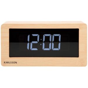 Karlsson Wooden Table Clock - LED Light - Unisex Karlsson Wooden Table Clock - LED Light - Unisex