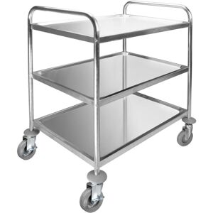 3-tier removable service cart Lacor Argenté 82x64,5x94,5 cm 3-tier removable service cart Lacor Argenté 82x64,5x94,5 cm