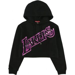 Mitchell & Ness Los Angeles Lakers Big Face 4.0 Women's Crop Hoodie Noir XS Mitchell & Ness Los Angeles Lakers Big Face 4.0 Women's Crop Hoodie Noir XS