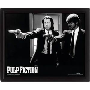 3D lenticular frame Pyramid Pulp Fiction Duo Guns Noir 25.5x20.5x4.5 cm 3D lenticular frame Pyramid Pulp Fiction Duo Guns Noir 25.5x20.5x4.5 cm