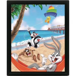 3d lenticular frame Pyramid Looney Tunes Beach Day Noir 25.5x20.5x4.5 cm 3d lenticular frame Pyramid Looney Tunes Beach Day Noir 25.5x20.5x4.5 cm