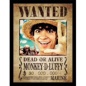Wall decoration Pyramid One Piece Luffy Wanted Marron 33x1,5x43 cm Wall decoration Pyramid One Piece Luffy Wanted Marron 33x1,5x43 cm