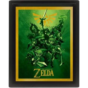3d lenticular frame Pyramid Zelda Link Vert 20.5x4.5x25.5 cm 3d lenticular frame Pyramid Zelda Link Vert 20.5x4.5x25.5 cm