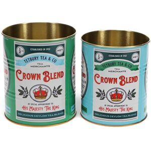 Storage box Rex London Crown Blend (x2) Bleu One size Storage box Rex London Crown Blend (x2) Bleu One size