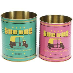 Storage box Rex London Tuc-tuc (x2) Bleu One size Storage box Rex London Tuc-tuc (x2) Bleu One size