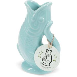 Ceramic vase Rex London Bleu 6,8x10,7x17,2 cm Ceramic vase Rex London Bleu 6,8x10,7x17,2 cm