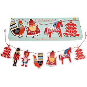 Christmas garland Rex London Rouge 5x100x15,6 cm Christmas garland Rex London Rouge 5x100x15,6 cm